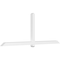 Ekena Millwork Eugene Architectural Grade PVC Gable Bracket, 108"W x 40 1/2"H x 4"D x 4"F, 9/12 Pitch GBP108X41X0404EUG00 - alternate 1